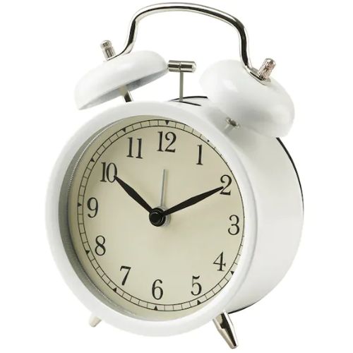 ساعة منبه، ابيض
