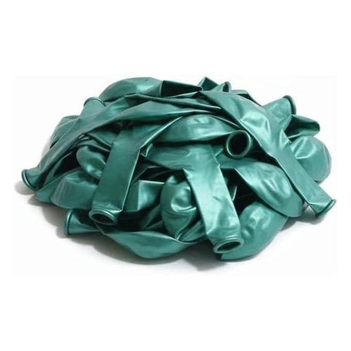 XYY Balloons Super Metallic Latex Balloons, Teal, 10 Inch, Pack of 50
