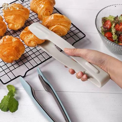 3-Piece Nesting Plastic Kitchen Tongs Set for Salad & Bakery