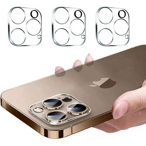 Full HD Clear Tempered Glass Rear Camera Lens Protector for iPhone 16 Pro Max and iPhone 15 HL1JA - 3-Pack