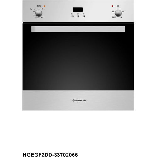 Built-in Gas Oven HGEGF2DD, 60x60 cm - Black and Silver