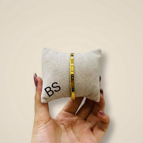 Elegant Gold Cuff with Display Cushion