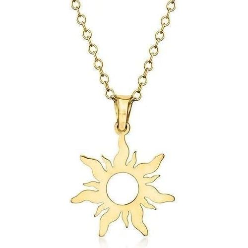 Women's Gold Plated Stainless Steel Necklace – Stylish Design Rust and Water Resistant - Suitable for Girls and Ladies – Perfect Gift