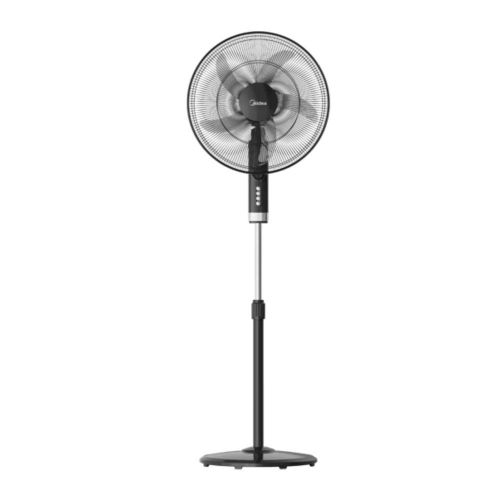 Midea Stand Fan 18 Inch - 3 Speeds - 5 Blades - Black - FS4525MTBK