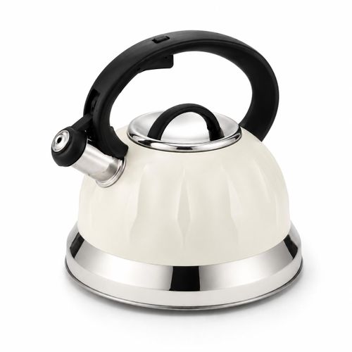 3.5-Liter Stainless Steel Whistling Kettle - Heat-Insulated Handle