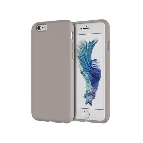 Compatible with iPhone 6/6S Case 4.7 Inch Slim Liquid Silicone 4 Layers Soft Gel Rubber Shockproof Protective Phone Case with Anti Scratch Microfiber Lining (Stone)