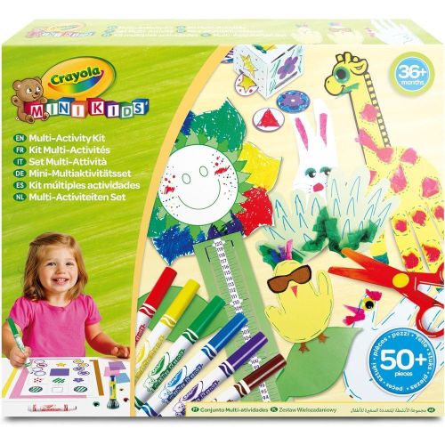 Crayola - Mini Kids Multi Activity Kit With Felt Tip Pens, Scissors, Glue 50 Pieces - 81-8133