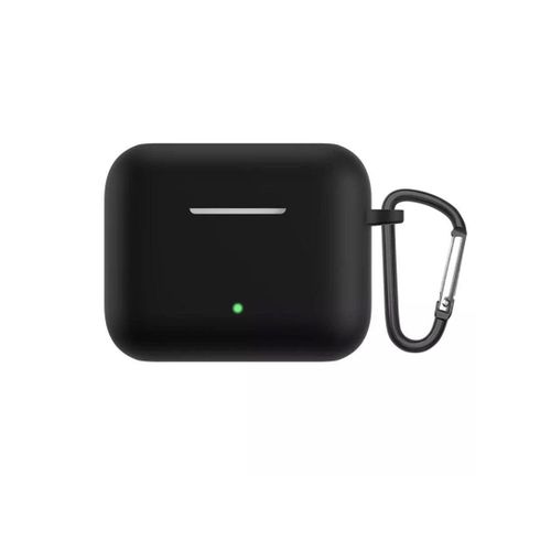 case compatible with Realme Buds T200 earphones, made of flexible thermal silicone, compatible with BLACK