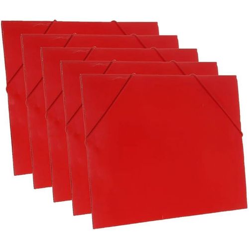 Cardboard Appreciation Certificate Holder 23X32cm 5 Pieces Set - Red 4161-2