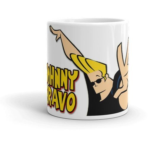 Johnny Bravo Mug - White