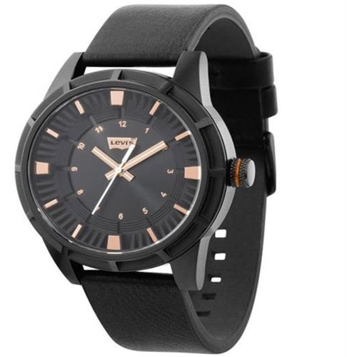 LTJ 1904 Leather Watch for Men - Black - (423)