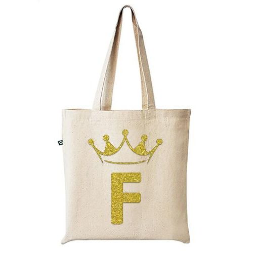 tote bag white High quality 100% lines handbag white distinctive design and shapes, multi-use (travel/lecture/club/work), letter F gold crown