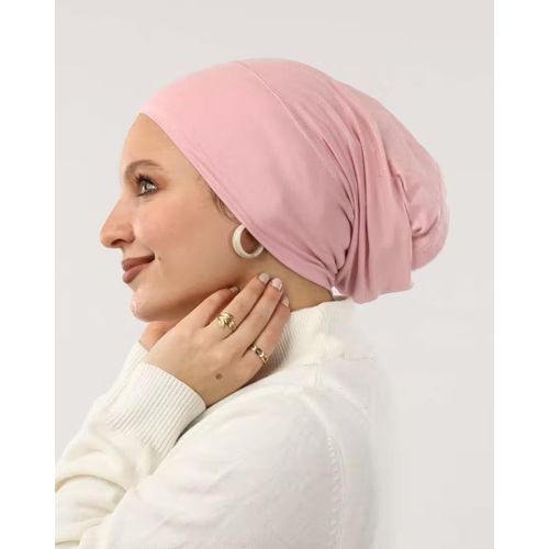 Syrian Bonnet- Open End Scarf - Rose
