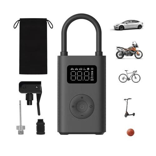 X.iaomi Portable Electric Air Compressor, 150 PSI Tire Inflator for Car, Scooter, Bike Tires and Balls - Cordless with Digital Pressure Detection