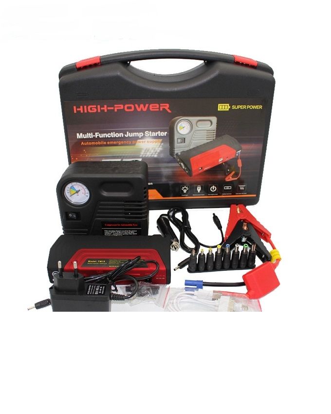 Plus Powerful Jump Starter With Air Compressor - 50800 MAh
