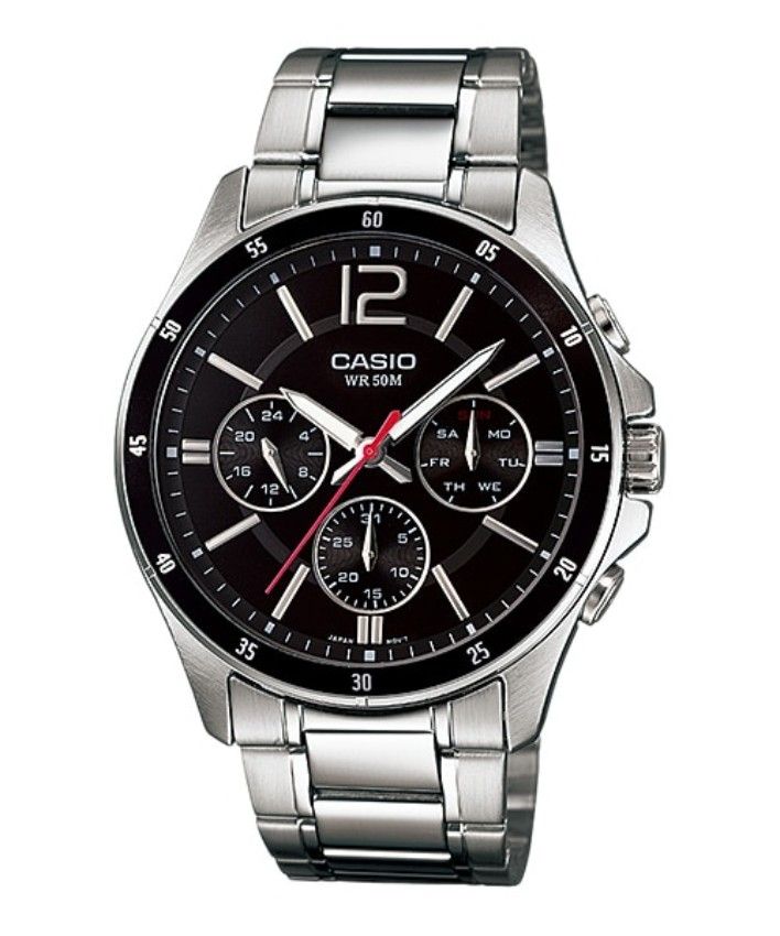 MTP-1374D-1A Stainless Steel Watch - Silver