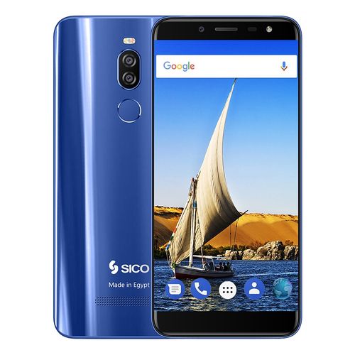 موبايل سيكو النيل SICO Nile X - موبايل 5.7 بوصة - 64 جيجا بايت - 4G - أزرق