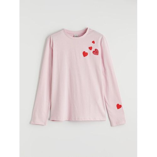 Heart Print Girl's T-Shirt