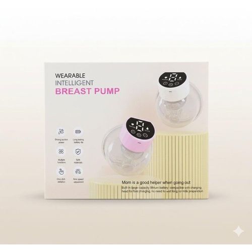 Wearable electric breast pump
