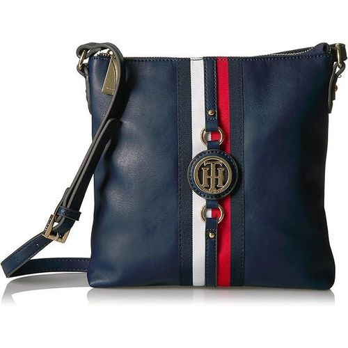 Unisex Crossbody Bag for Women Jaden, Navy Polyvinyl Chloride, Small