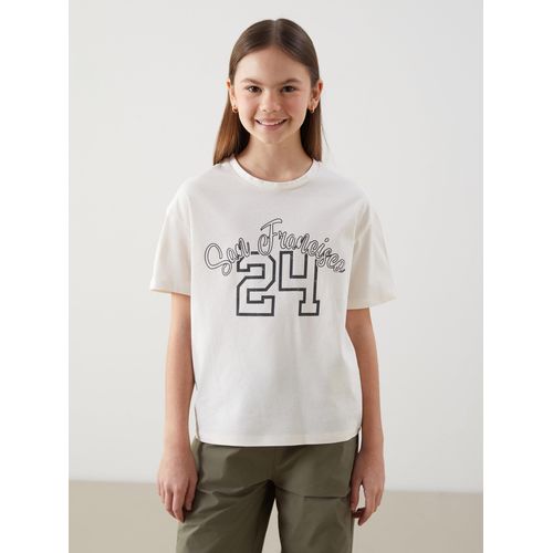 Crew Neck San Francisco Printed Girls T-Shirt