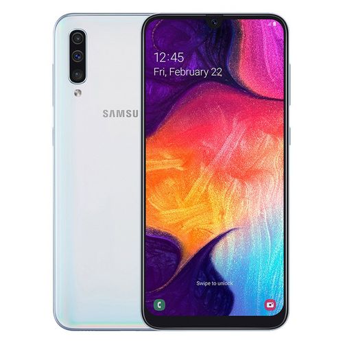 موبايل سامسونج جالكسي موبايل سامسونج جالاكسي Samsung Galaxy A50 موبايل جالاكسي ثنائي الشريحة  6.4 بوصة  128 جيجابايت  4G موبايل  أبيض