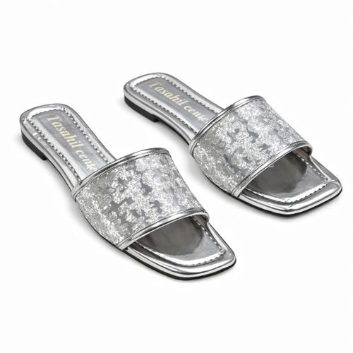 سليبر حريمى فلات جلد