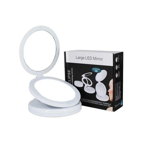 2-in-1 LED Makeup Mirror â€“ Dual-Sided Magnifying Mirror with Adjustable Light, Battery & USB Powered, Ideal for Makeup and Skincare