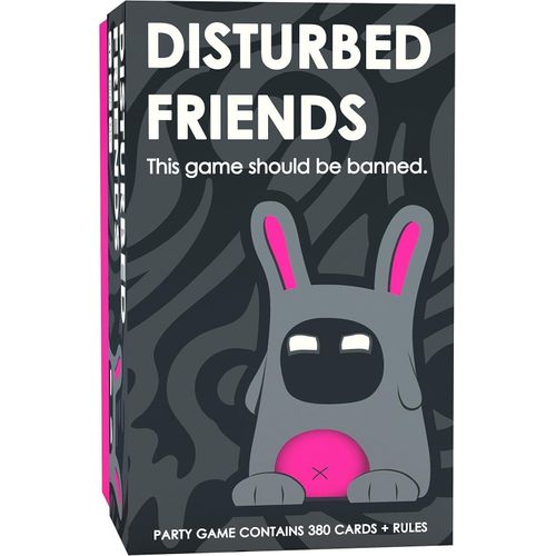 Disturbed Friends Adult Party Card Game – This Game Should Be Banned Hilarious Cyber & Board Puzzle Game, Contains 380 Cards & Rules, Perfect Creative Gift for Game Nights, Gatherings, and Adult Toy Collections