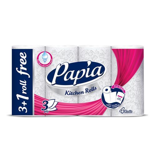 Kitchen Tissue Towel - 3 Ply - 3+1 Roll