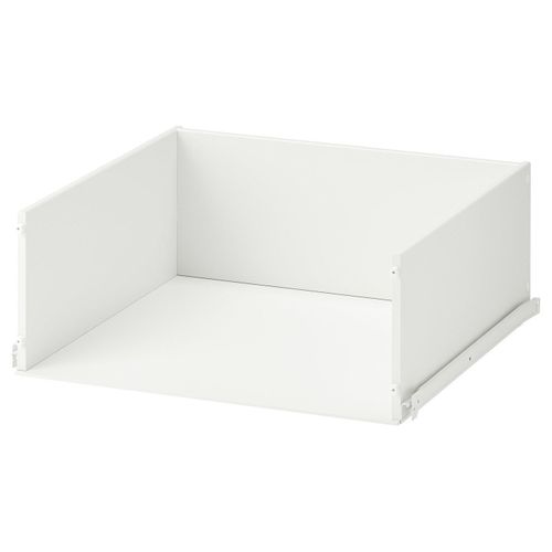 Drawer without front KONSTRUERA white drawer, acrylic paint fiberboard, rectangular.