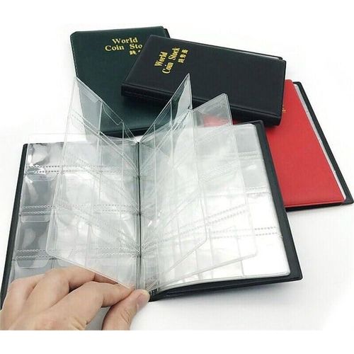 Coin Album -120 Pockets Coin Storage - Fits Coins Under 1.1 Inch - Coin Book for Collectors - Black