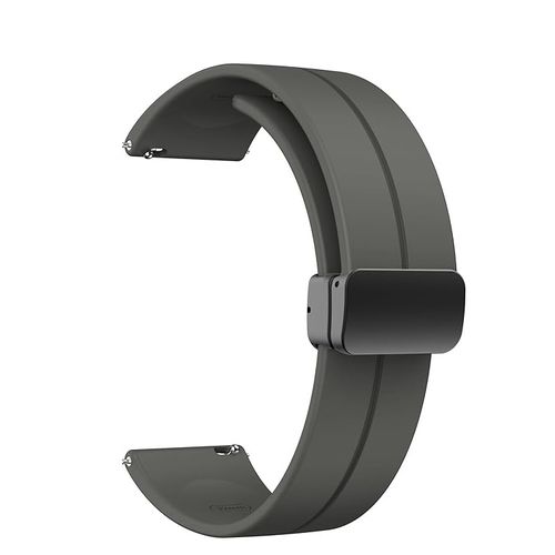20mm Silicone Strap With Magnetic Folding Buckle For Xiaomi Amazfit GTR 42mm Gray