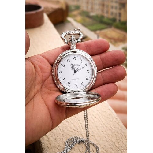 Vintage Pocket Watch Necklace for Men – Motorcycle Design Quartz Pendant Watch with Chain – Retro Antique Bronze & Silver Classic Gift for Bikers & Collectors