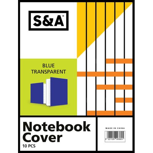 S&A Pack Of Notebook Cover Blue