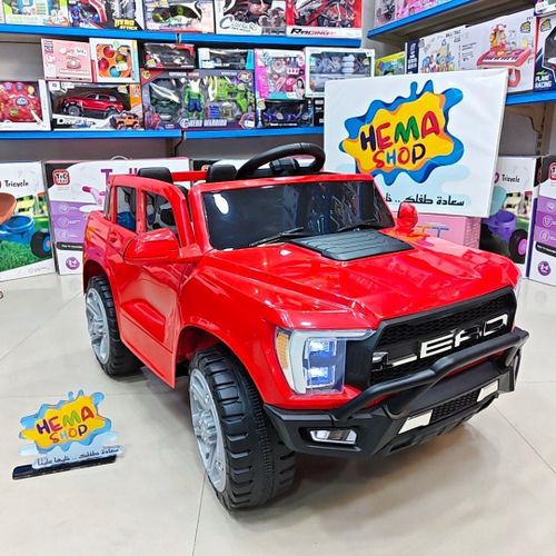 Electric car in red - modern design - suitable for ages up to 7 years