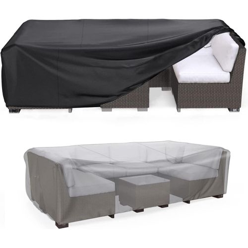 Patio Furniture Set Cover Waterproof, Heavy Duty Funiture Covers for Outdoor Sectional Sofa Set Wicker Rattan Table Chair Rectangular (210CM x 120CM x 75CM)