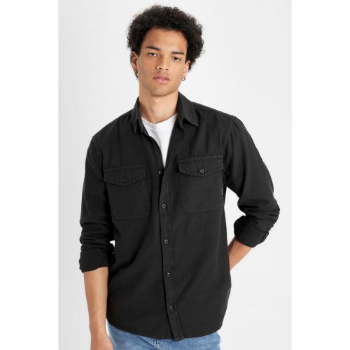 Man Regular Fit Long Sleeve Shirt - ANTHRA