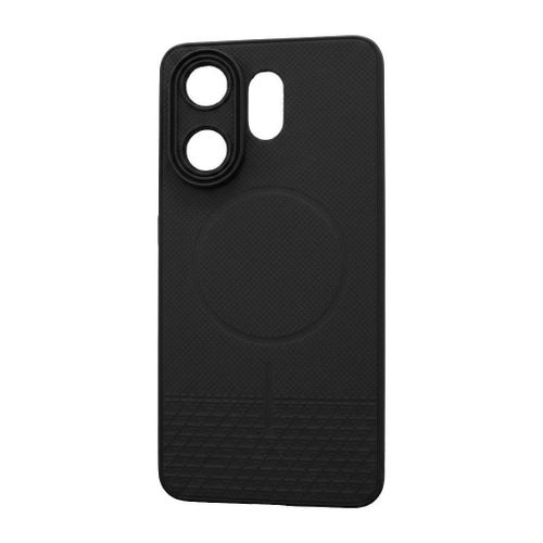 Shockproof Protective Case for Vivo V60 5G , Slim Matte Carbon Fiber Texture Back Cover with Camera Protection & Anti-Fingerprint Design - black (Non-Magnetic Design)