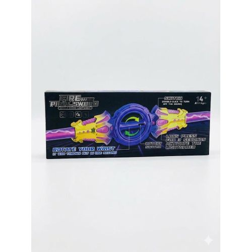 Ultimate Galactic Fire Spiral Double-Edged Retractable Lightsaber Battle Toy