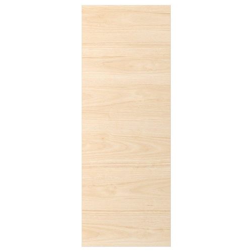 Cover panel ASKERSUND door: light ash wood pattern, melamine surface, rectangular, modern design.
