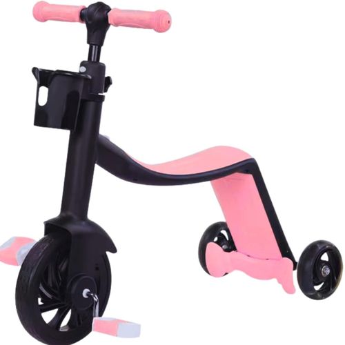 3-in-1 Kids Scooter, Convertible Design Adjustable Height