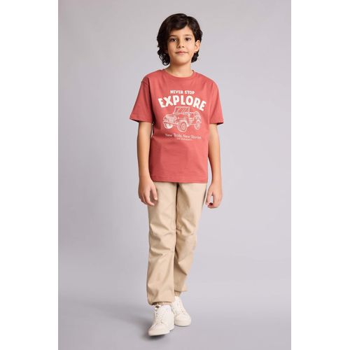 Boy Jogger Fit Gabardine Trousers