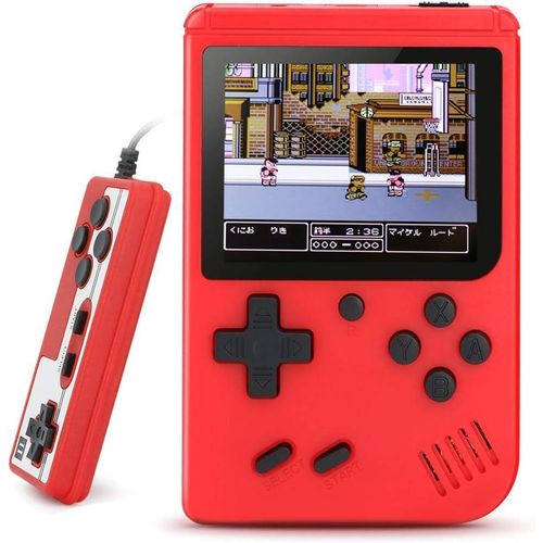 Handheld Games Consoles, Retro Mini Game Player with 520 Classic FC Games, Good Present for Kids and Boys, Xmas Gift - Red