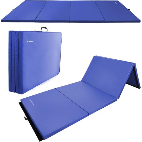 Signature Fitness All Purpose 4'x8'x2 Extra Thick High Density Anti Tear Gymnastics Gym Folding Exercise Aerobics Mats, Multiple Colors Available