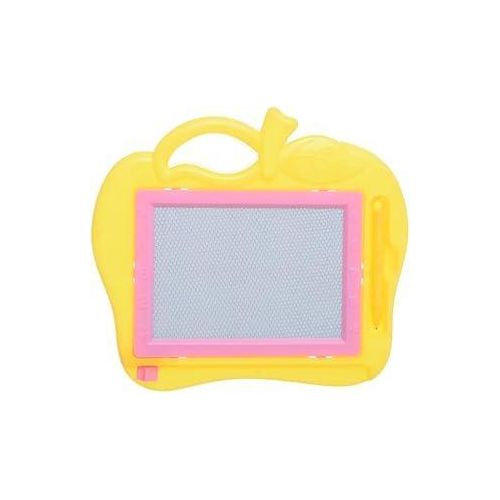 Apple-Shaped Magnetic Erasable Board (25x20cm) to Improve Children's Creativity Skills - Yellow