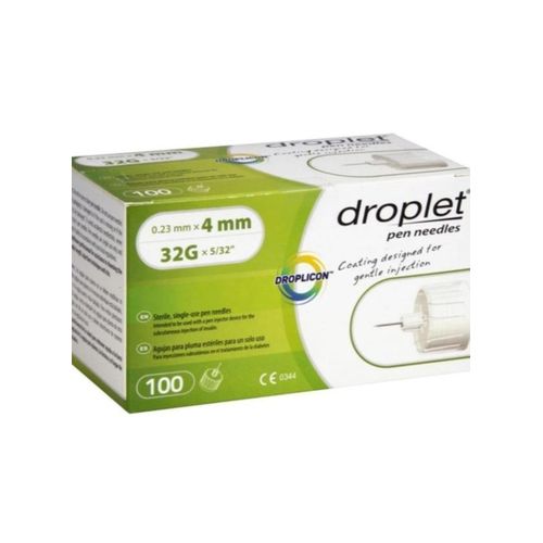 Insulin Droplet 4ml 100 Needles - Fine And Safe Needles For Insulin Injection