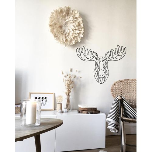 geometric moose head wall decor