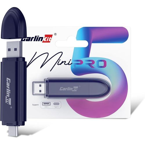 Carlinkit SE Mini Pro Wireless CarPlay Adapter – Plug & Play USB-C Dongle for iPhone, Fast Auto Connect, Compact Wireless CarPlay Module for Factory Wired CarPlay Cars