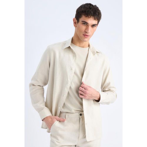 Man Regular Fit Long Sleeve Shirt - LT.GREY